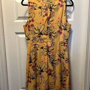 Classy women’s mid length sleevless dress